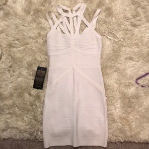 White BeBe dress
